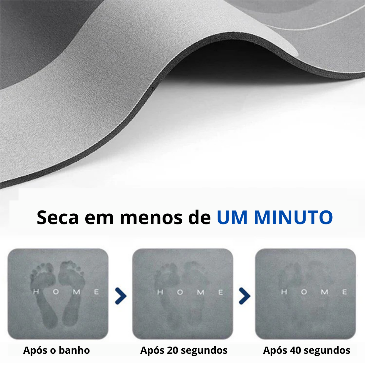 Caluvas - Tapete antiderrapante ultra absorvente