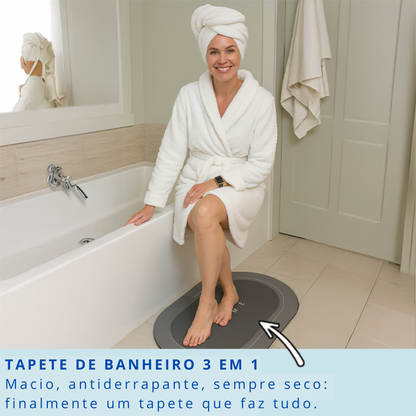 Caluvas - Tapete antiderrapante ultra absorvente